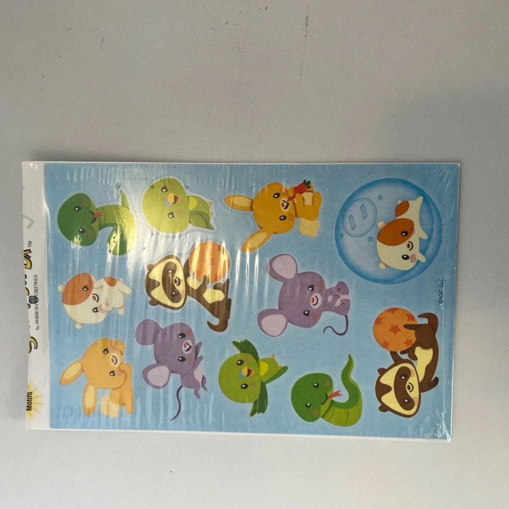 Vtg Hallmark American Greetings Sticker Lot Disney Cinderella Smiley Ladybug